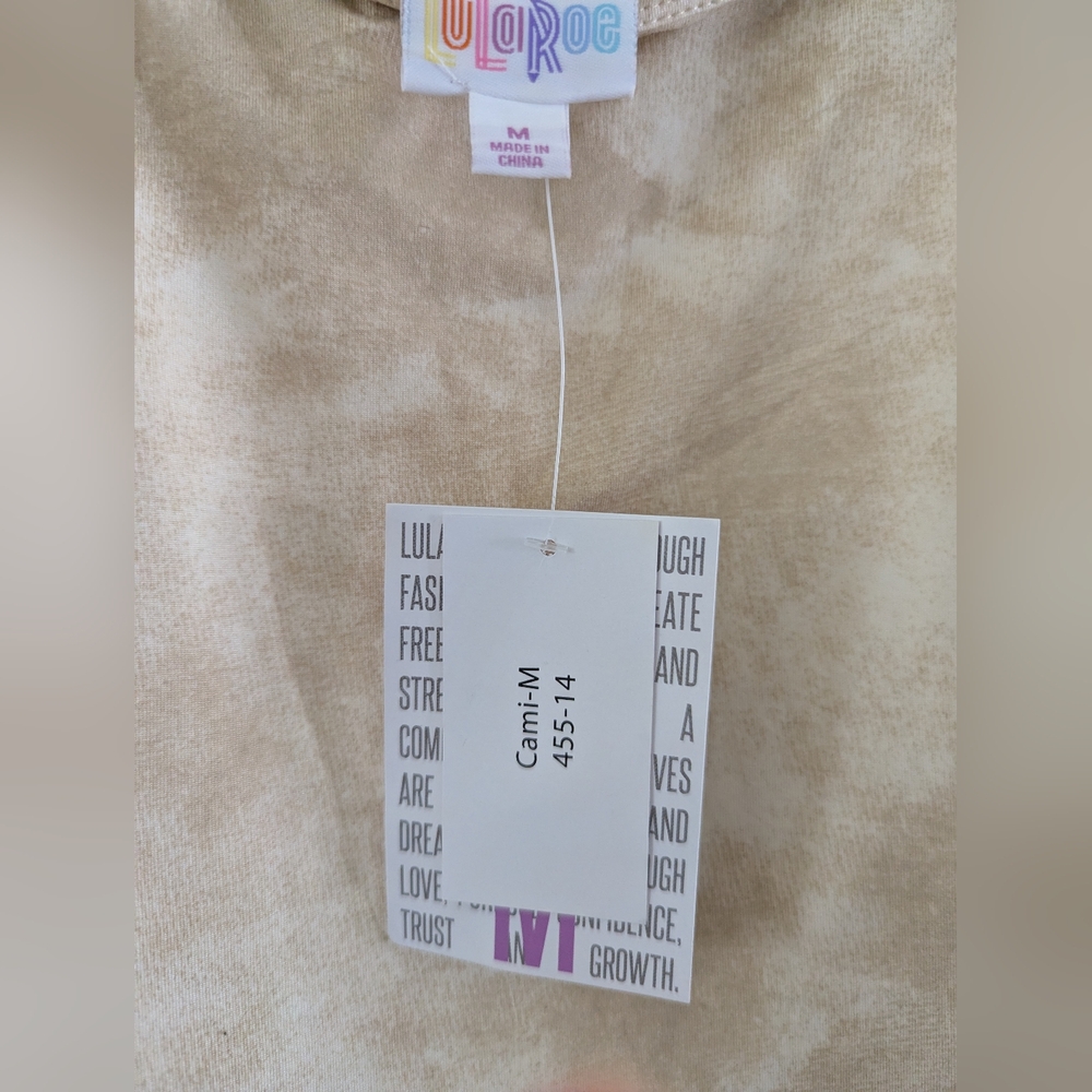 LuLaRoe Cami Set Cream and Purple Camisole Top - Picture 3 of 8